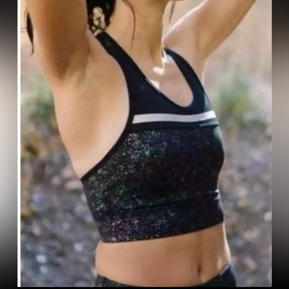 ZYIA Active Mirage Reflective Light and Tight Sports Bra XXXL Iridescent
